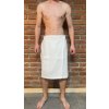 Kilt do sauny pánský vaflový - bílý 60x155cm