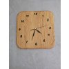 Dubové hodiny - čtverec