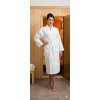 Župan do sauny vaflový - bílý