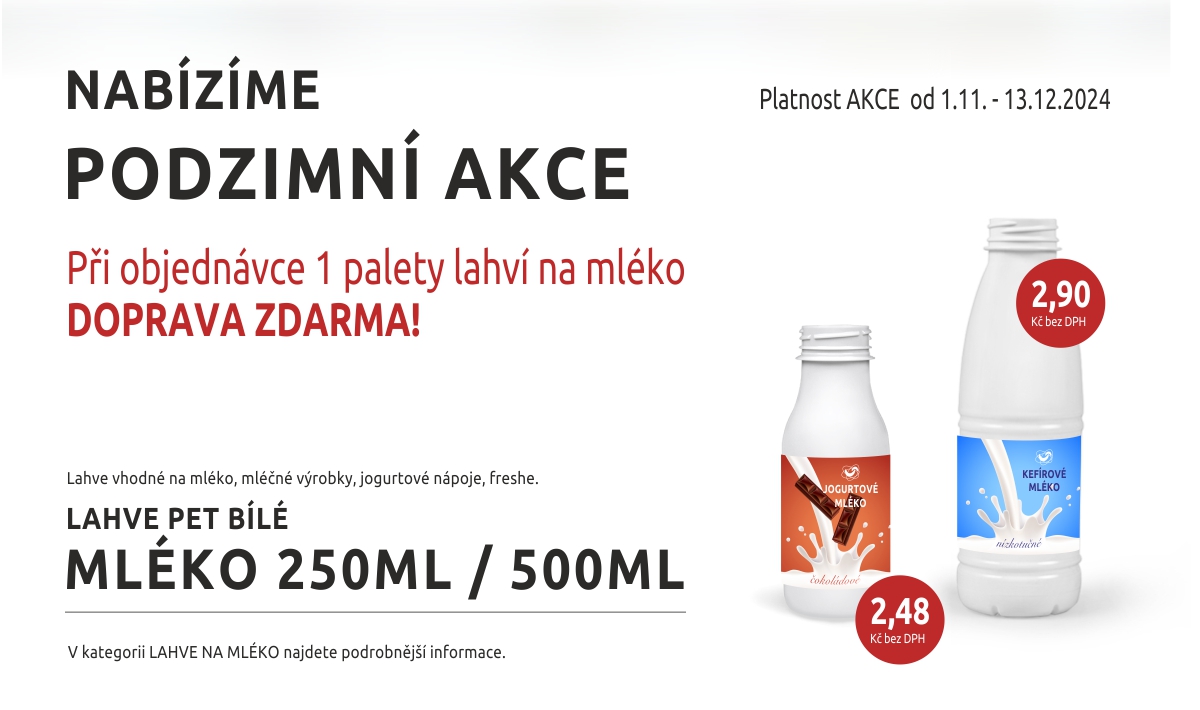 AKCE - LAHVE NA MLÉKO