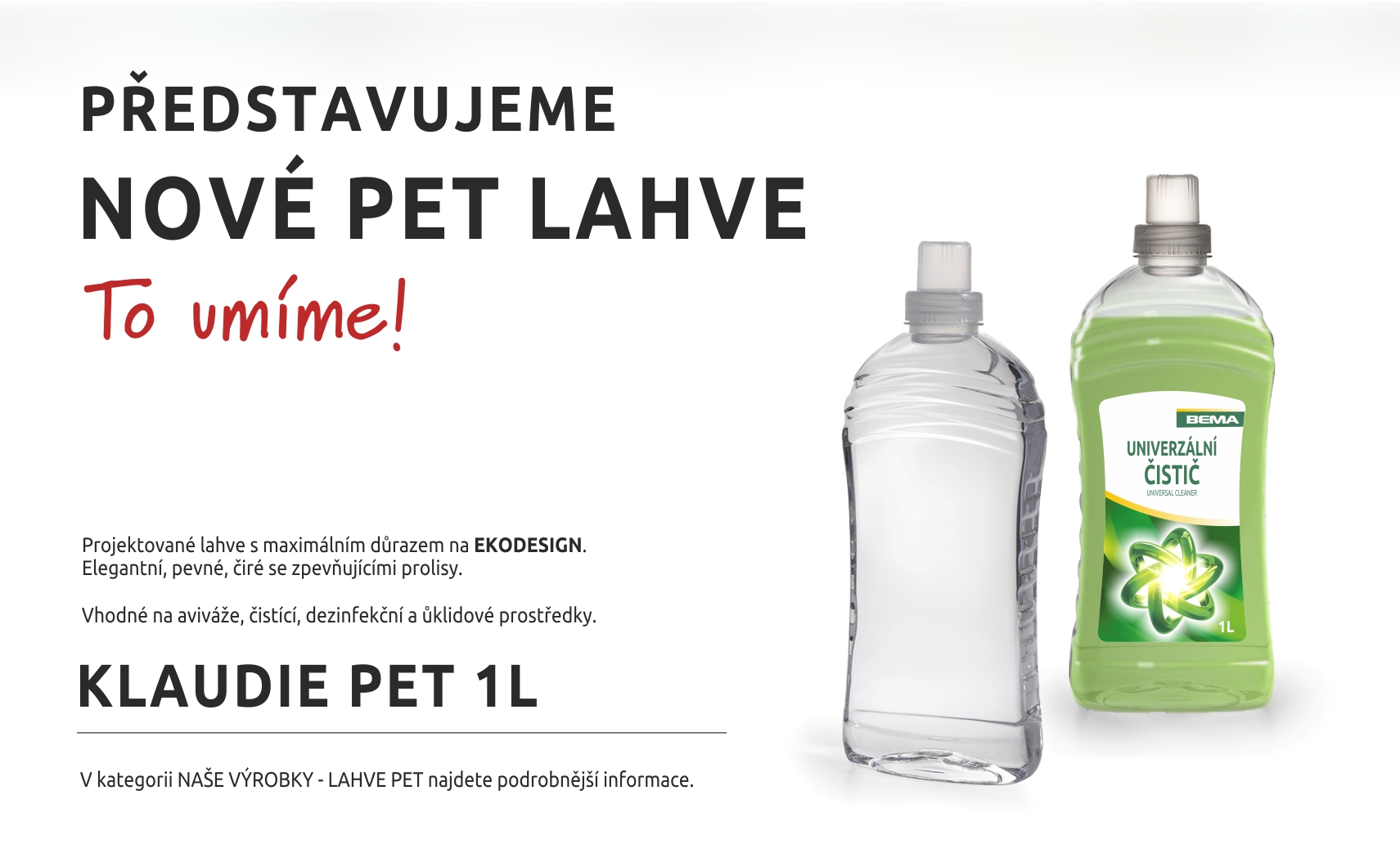 NOVÁ PET LAHEV KLAUDIE