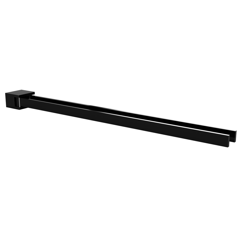 NERO Double swing arm towel holder 445mm Bemeta Design Premium bath accessories