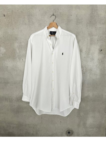 Biela bavlnená košeľa Ralph Lauren