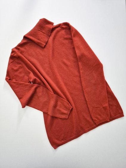 Červený rolák 100%kašmír