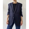 Tmavomodré vlnené sako Blažek