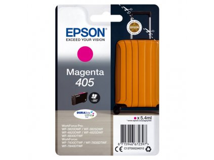 Epson originál ink C13T05G34010, 405, magenta, 1x5.4ml