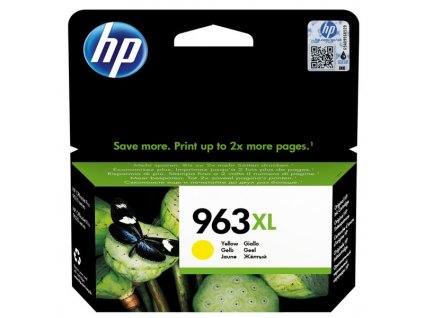 HP originál ink 3JA29AE, HP 963XL, high capacity, yellow, 1600str., 22.92ml