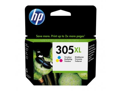 HP originál ink 3YM63AE, HP 305XL, HP 305XL, Tri-colour, High yield
