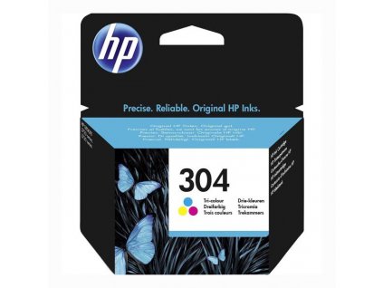 HP originál ink N9K05AE, HP 304, Tri-color, 100str.