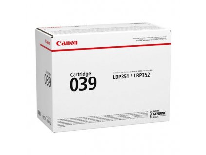 Canon originál toner 039 BK, 0287C001, black, 11000str.