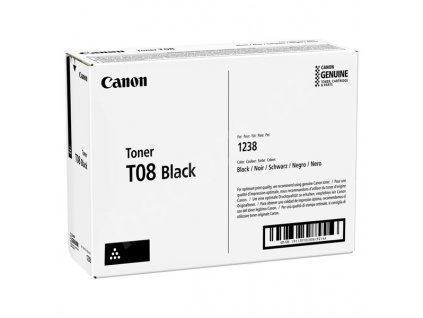 Canon originál toner T08 BK, 3010C006, black, 11000str.