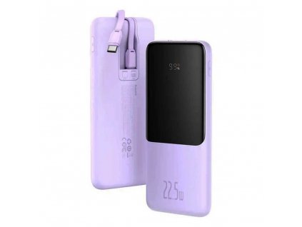 Baseus Elf Digital Display Fast Charge Power Bank 10000 mAh 22.5 W Purple
