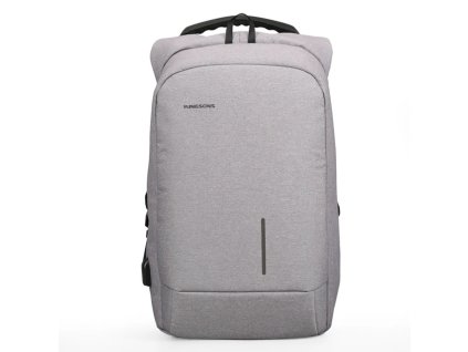 Kingsons Anti theft Backpack Light Grey 15.6