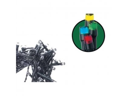 11740 vanocni osvetleni led retez multicolor 8 m 80 led