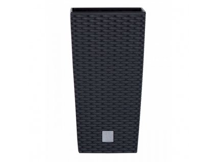 12256 kvetinac ratanovy s vlozkou vysoky rato square 32 5x32 5 cm objem 49 l barva antracitova