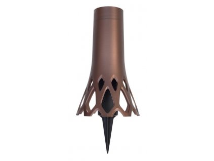 12556 hrbitovni vaza roseta se zapichem 1 l barva bronz