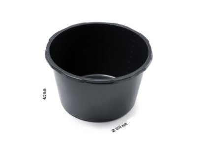 12820 maltovnik kulaty plast barva cerna 90 litru