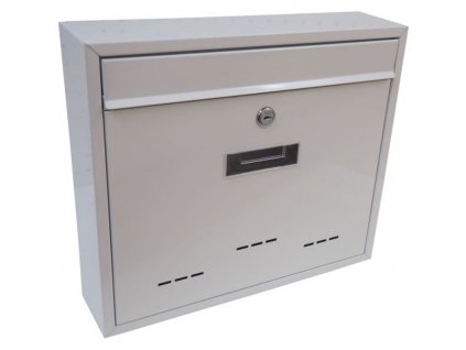Schránka dopisní s dvířky paneláková svislá bílá - rozměr 360 x 310 x 90 mm