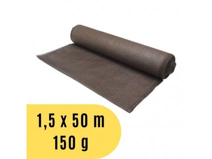 Stínící tkanina 1,5 x 50 m, 150 g / m2 - hnědá