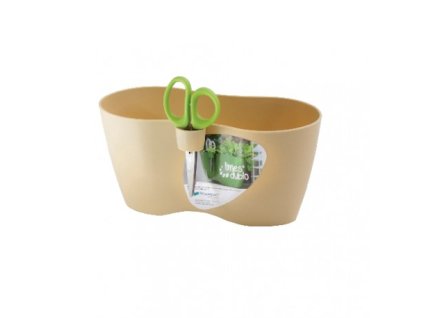 Květináč na bylinky LIMES DUBLO - barva mocca