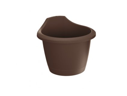 Květináč na zeď RESPANA průměr 24 cm - barva hnědá