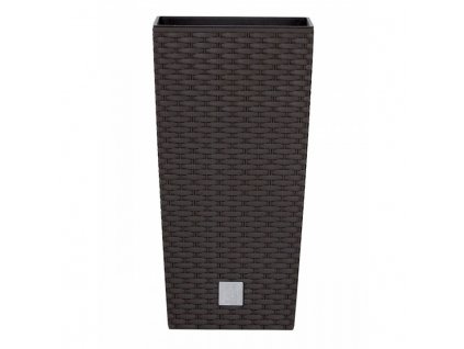 13900 kvetinac ratanovy s vlozkou vysoky rato square 17x17 cm objem 7 2 l barva hneda