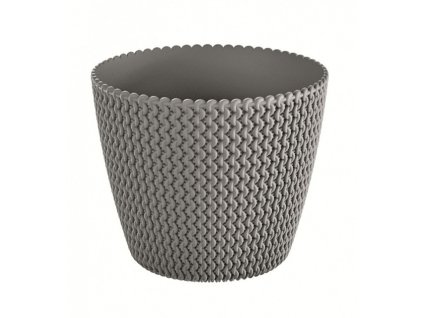 Květináč plastový SPLOFY průměr 16 cm - barva šedá (405U)