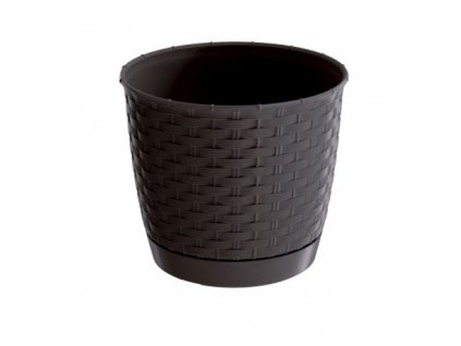 14713 kvetinac ratanovy obal na kvetiny ratolla round barva hneda prumer kvetinace 30 cm