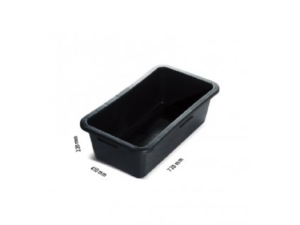 15208 maltovnik obdelnikovy stavebni plast barva cerna 40 litru