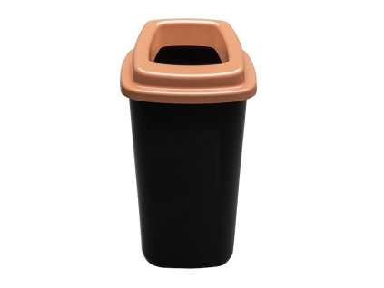 Odpadkový koš plastový SORT BIN 28 L - hnědé víko