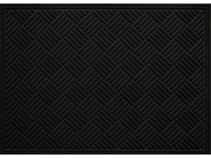 Gumová rohož DOORMAT 43 x 63 cm - barva černá