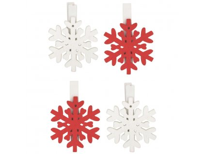 16084 vlocka drevena na kolicku 4 5 cm cervena a bila 4 ks