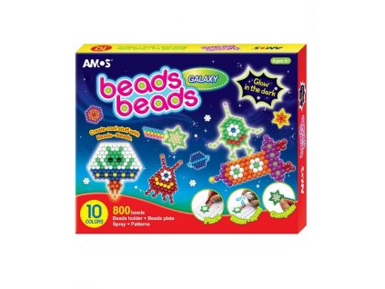 16705 koralkova sada bez zehleni beads galaxy 27x22 cm