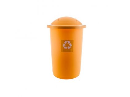 Odpadkový koš plastový TOP BIN 50 L - barva žlutá