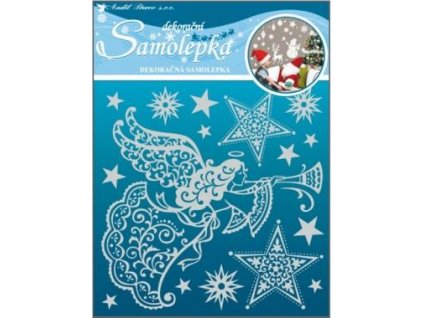 17524 samolepka andel se snehovym efektem