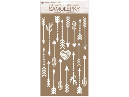 18232 samolepky na zed bile sipy s glitry 24 x 47 5 cm