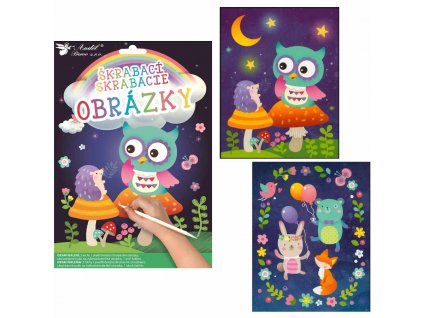 18235 skrabaci obrazky 2 archy 16 5 x 21 cm sovicka