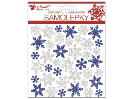 18370 samolepky z eva peny 19x15 cm vlocky s glitry