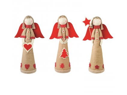 18991 andel jutovy s cervenymi kridly 47 cm