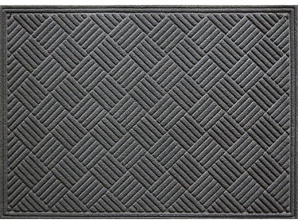 Gumová rohož DOORMAT 43 x 63 cm - barva šedá