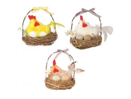 19048 slepicka v hnizde 12 cm