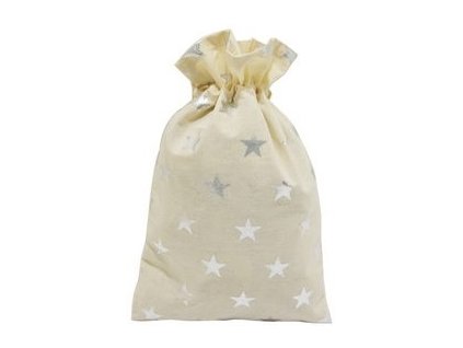 19072 pytlik latkovy se stribrnymi hvezdami 27 x 36 cm