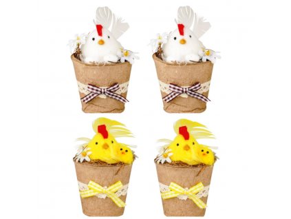 19207 slepicka v papirovem hnide 9 cm