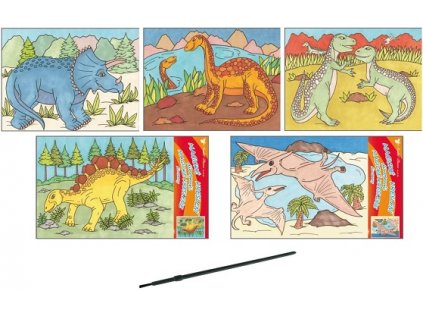 Magické malování vodou dinosauři 28x21cm
