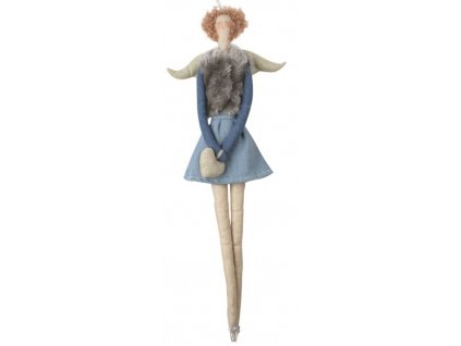 19606 andelka latkova na zaveseni ve dzinovem a sede veste 43 cm