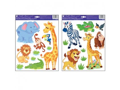 19669 samolepky na zed zoo 33 x 29 cm
