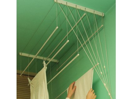 Stropní sušák na prádlo 6 tyčí 100 cm