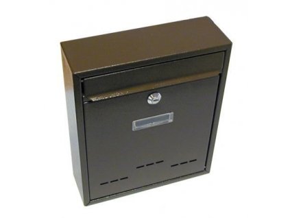 Schránka dopisní s dvířky paneláková svislá hnědá - rozměr 360 x 310 x 90 mm