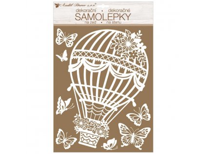 20719 samolepky na zed bily balon 27 5 x 41 cm