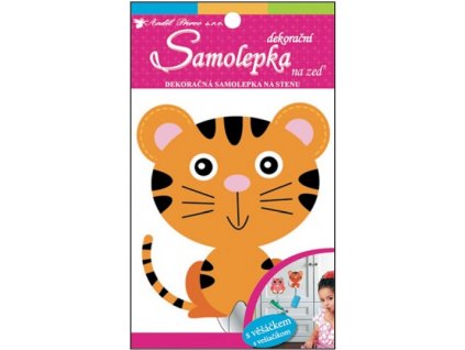 21061 samolepky na zed tygrik vesacek 13x10cm
